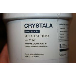 LOT of 3 Crystala Refrigerator Water Filters CF8 R